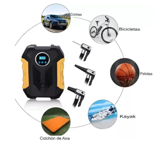 COMPRESOR DE NEUMATICOS DIGITAL 12V