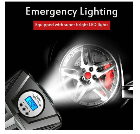 COMPRESOR DE AIRE LED DIGITAL 12V