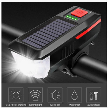 LUZ SOLAR LED PARA BILICLETA